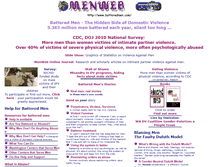 Tablet Screenshot of batteredmen.com